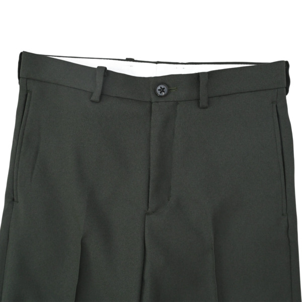 Sasquatchfabrix. /// SEMI FLARE SILHOUETTE SLACKS D/Green 03