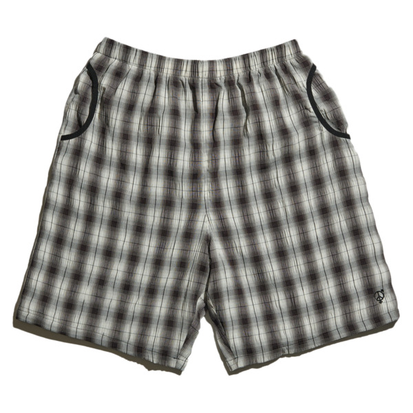 sexhippies /// SEERSUCKER PLAID SHORTS Black/ White 01