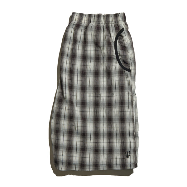 sexhippies /// SEERSUCKER PLAID SHORTS Black/ White 04