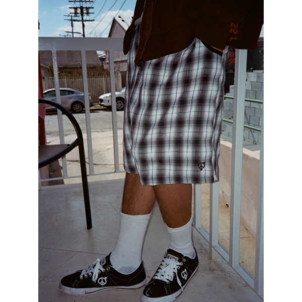 sexhippies /// SEERSUCKER PLAID SHORTS Black/ White 05