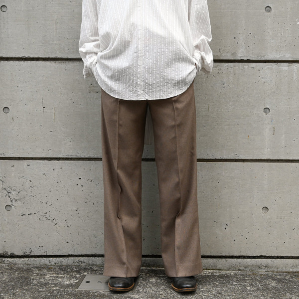 Sasquatchfabrix. /// SEMI FLARE SILHOUETTE SLACKS L/Brown 07