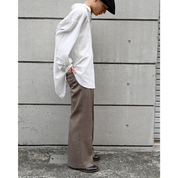 Sasquatchfabrix. /// SEMI FLARE SILHOUETTE SLACKS L/Brown 06