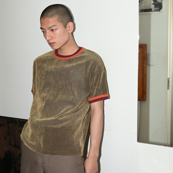 Sasquatchfabrix. /// MESH VELOUR H/S T-SHIRTS Mustard 05