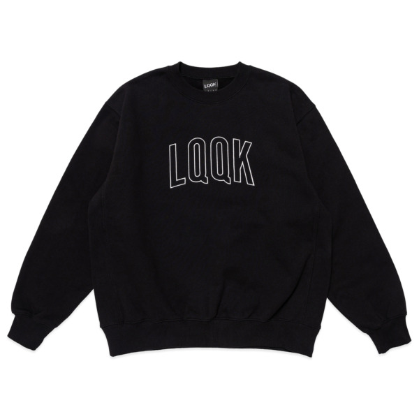 LQQK STUDIO /// PINTUCK CREWNECK Black 01