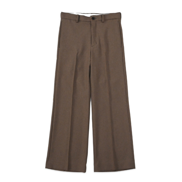 Sasquatchfabrix. /// SEMI FLARE SILHOUETTE SLACKS L/Brown 01