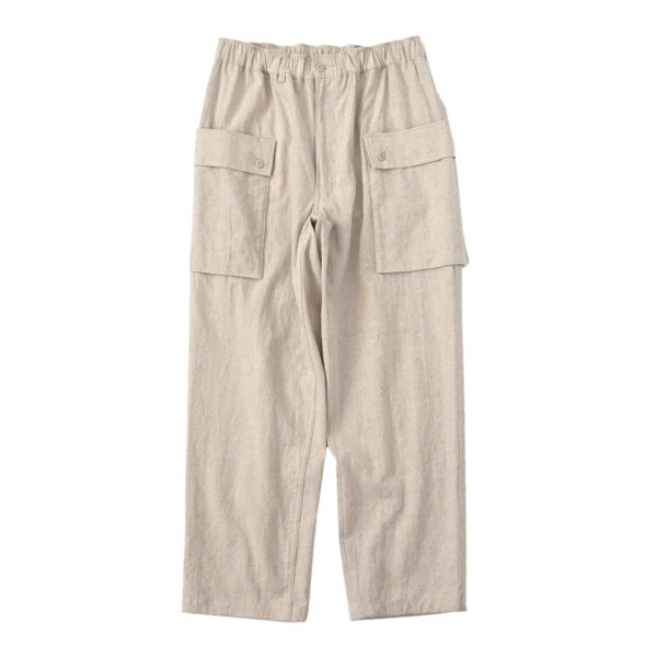 P A C S /// Double Pocket Cargo Pants Ecru 01