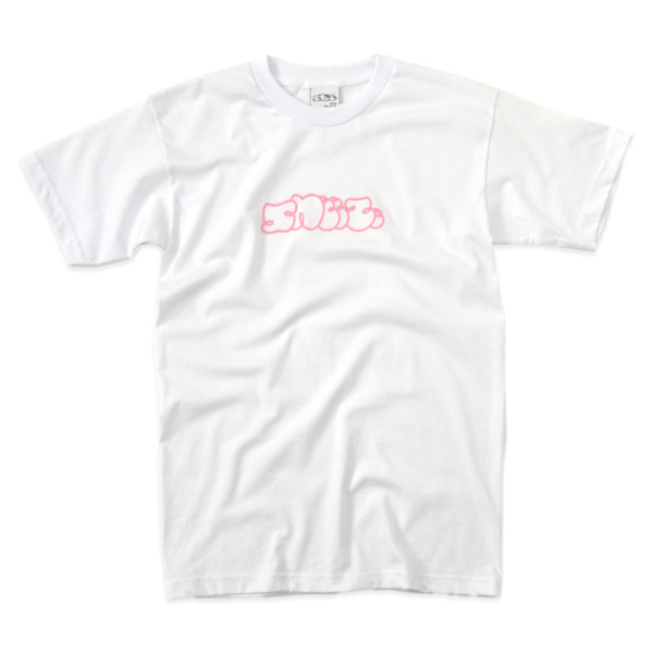 Sneeze Magazine /// LOGO T-SHIRT White w/Pink 01