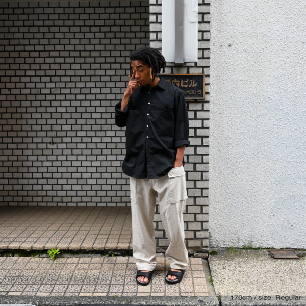 P A C S /// Double Pocket Cargo Pants Ecru 05
