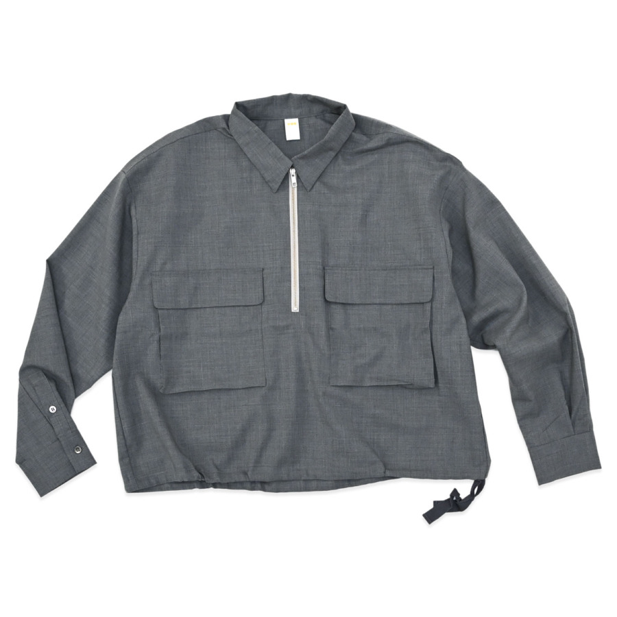 our (Wool Half zip Shirts Gray) 通販 | SUPPLY TOKYO online store