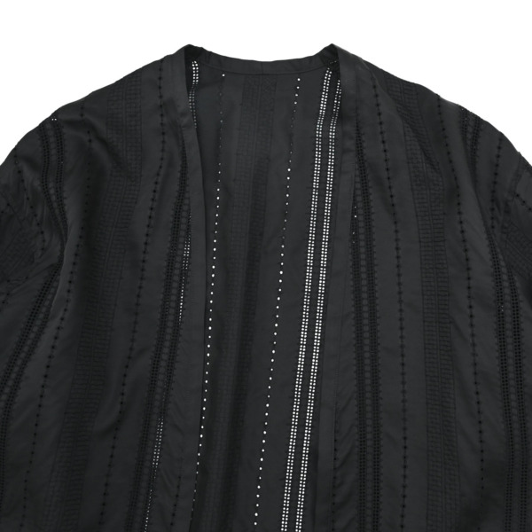 URU /// NO COLLAR COAT Black 03