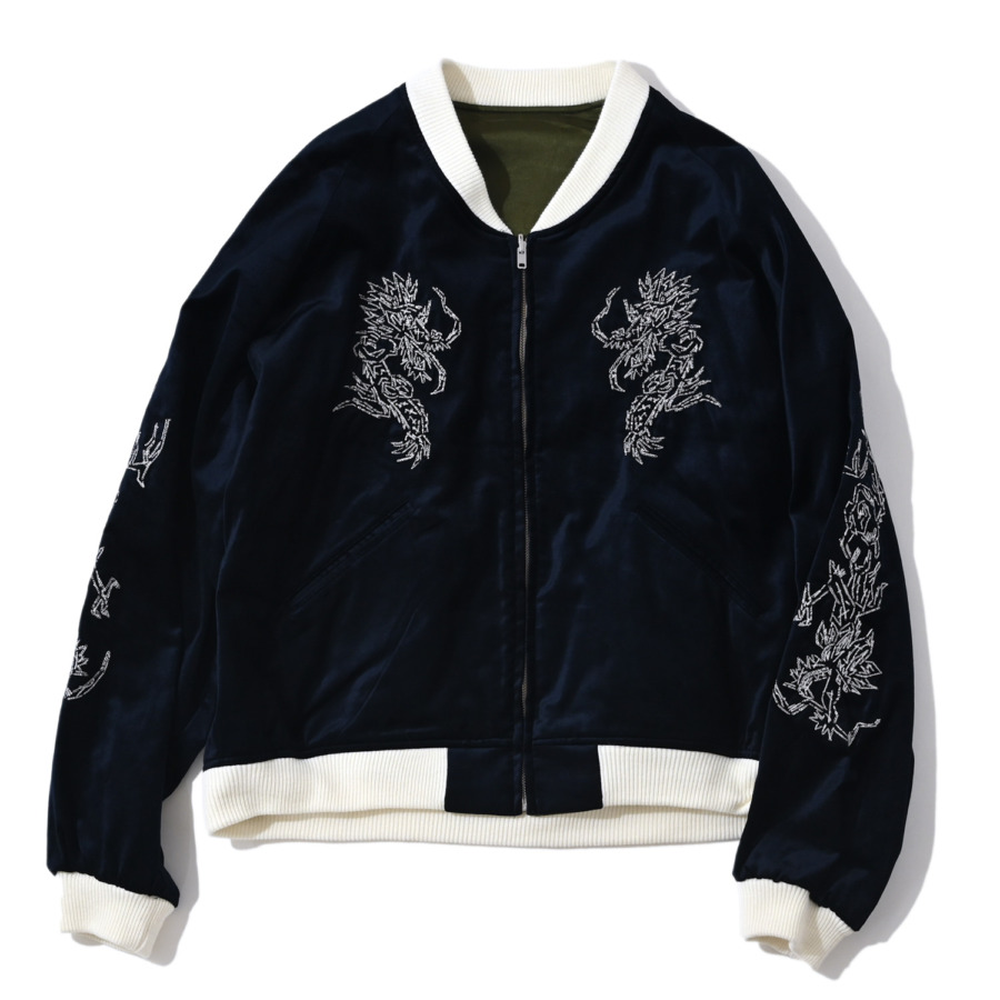 Sasquatchfabrix. (EASTEND DRAGON SOUVENIR JACKET Navy × Dark Green) 通販 | SUPPLY TOKYO online store