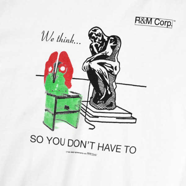 R&M Corp Le Penseur Pesce T-shirt 02