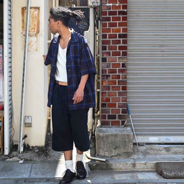Marvine Pontiak Shirt Makers /// Bubbly SH D.Brown × Navy CH 04