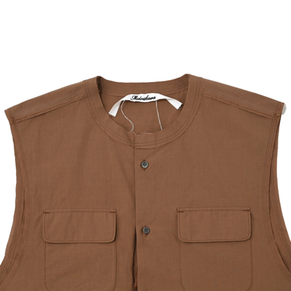 Midorikawa /// SLEEVELESS SHIRT Brown 02