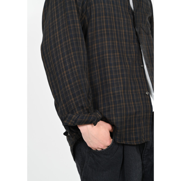 SUPPLY /// Daily Shirts Navy Brown Check 09