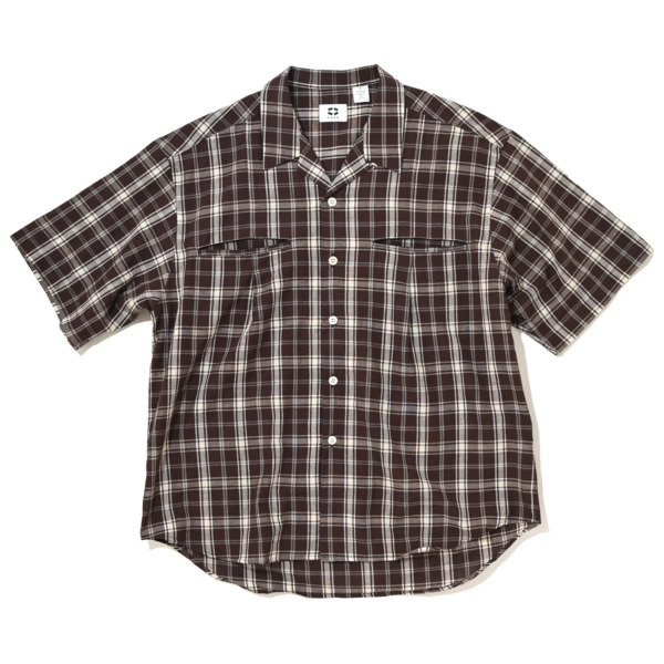 P A C S /// Gianfranco S/S Shirts Brown Check 01