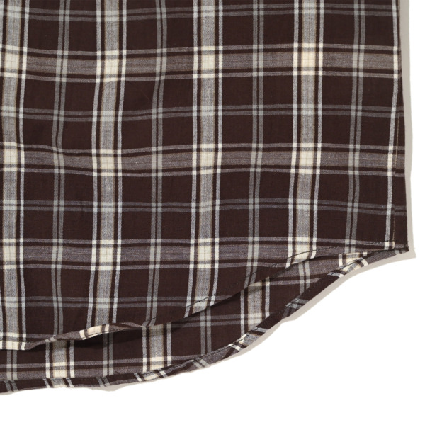 P A C S /// Gianfranco S/S Shirts Brown Check 03