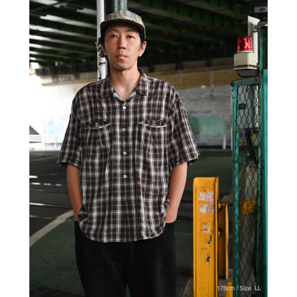 P A C S /// Gianfranco S/S Shirts Brown Check 05