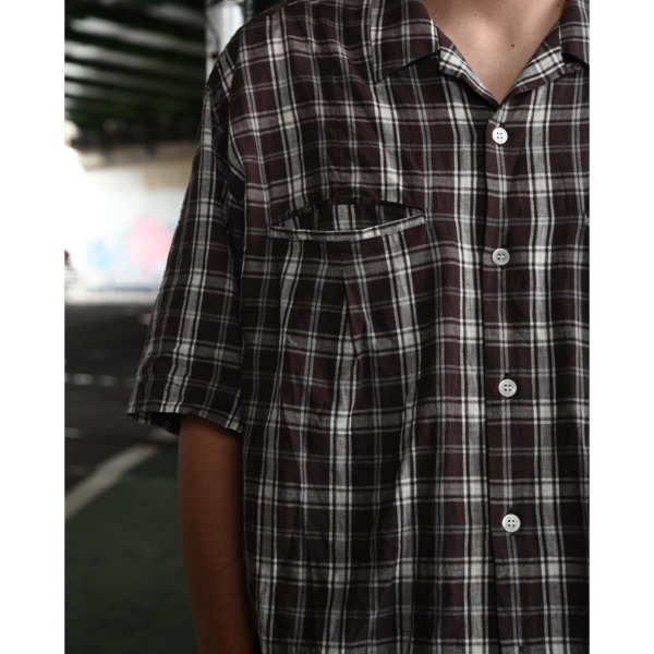 P A C S /// Gianfranco S/S Shirts Brown Check 07