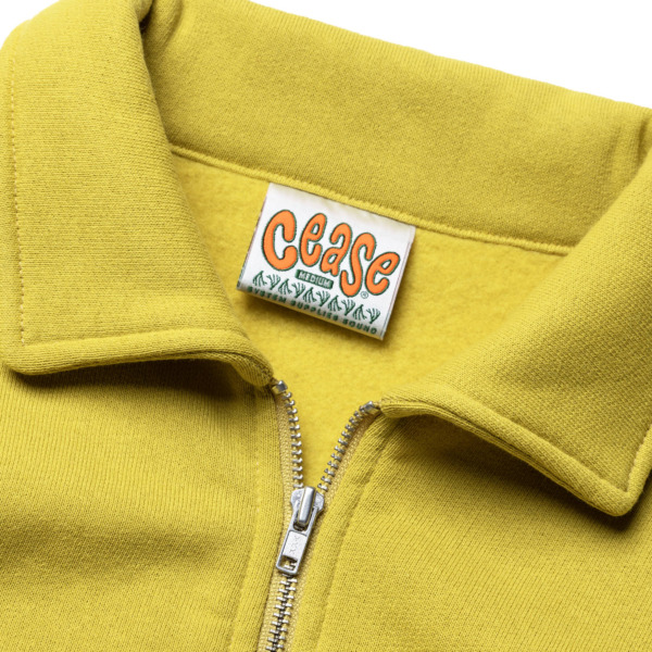 CEASE /// COLLAR ZIP SWEAT Moss 02