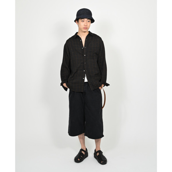 SUPPLY /// Daily Shirts Navy Brown Check 05