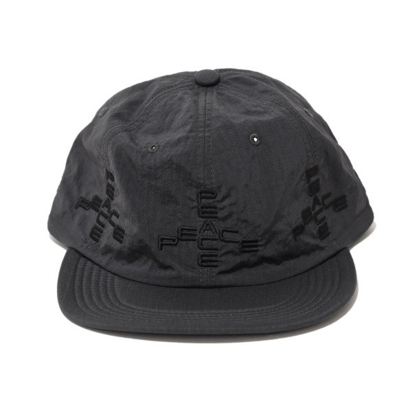GARBAGE /// MORE PEACE Soft Brim 6 Panel Cap Dark Gray 01