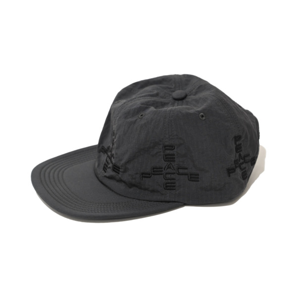 GARBAGE /// MORE PEACE Soft Brim 6 Panel Cap Dark Gray 02