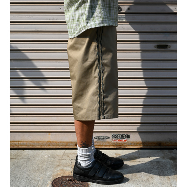 sexhippies /// Welder’s Stitch Loose Fit Work Shorts Tan 06
