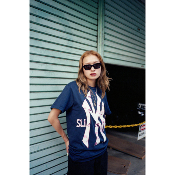 SLINKY /// Yankees Bootleg Tee Navy 03