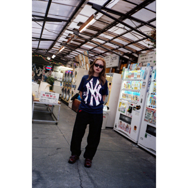 SLINKY /// Yankees Bootleg Tee Navy 04