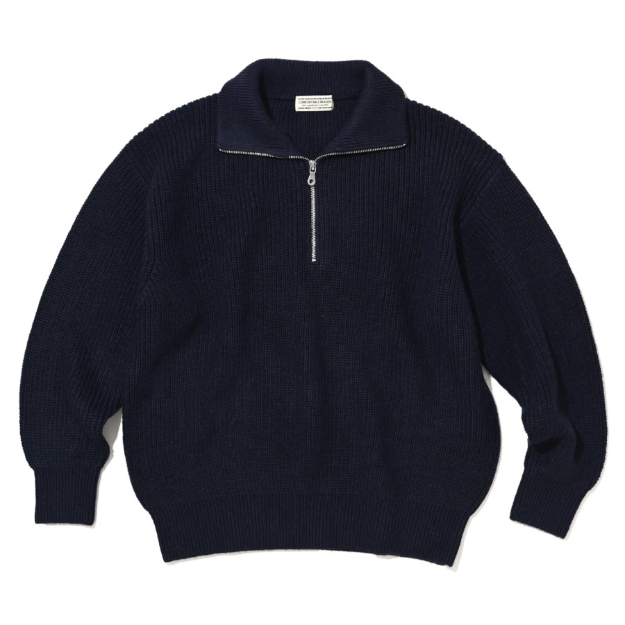 COMFORTABLE REASON (Harf Zip Knit NAVY) 通販 | SUPPLY TOKYO online store