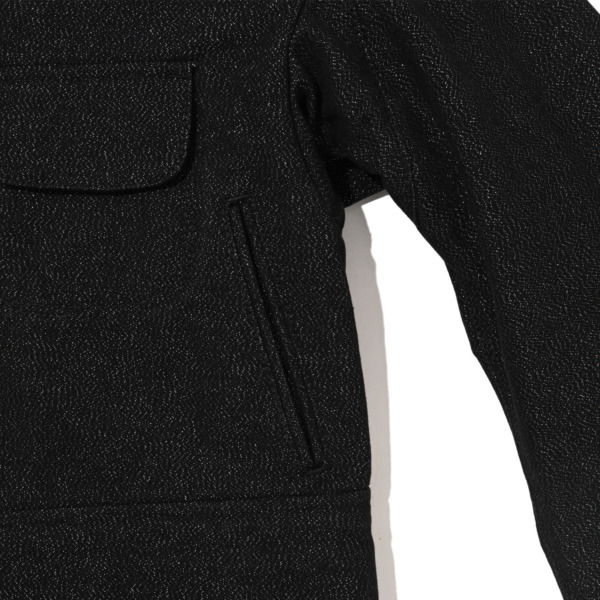 Midorikawa /// GLITTER CANVAS HUNTING JACKET Black 04