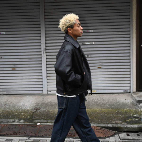 SUPPLY × CCU /// WORK JACKET Black 010