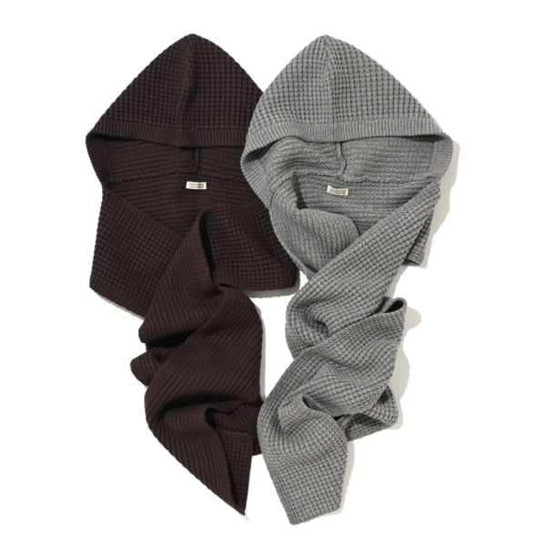 COMFORTABLE REASON /// Waffle Hood Scarf (COMFORTABLE REASON) | SUPPLY TOKYO online store