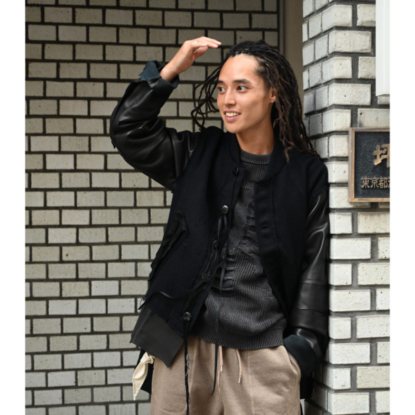Midorikawa /// VARSITY JACKET Black 09
