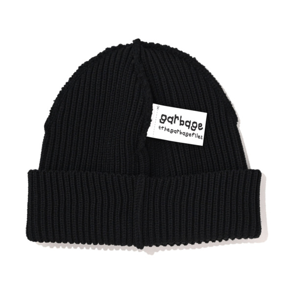 GARBAGE /// INSIDE OUT CUFF BEANIE Black 01