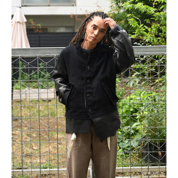 Midorikawa /// VARSITY JACKET Black 08