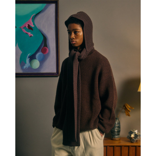 COMFORTABLE REASON /// Waffle Hood Scarf (COMFORTABLE REASON) | SUPPLY TOKYO online store