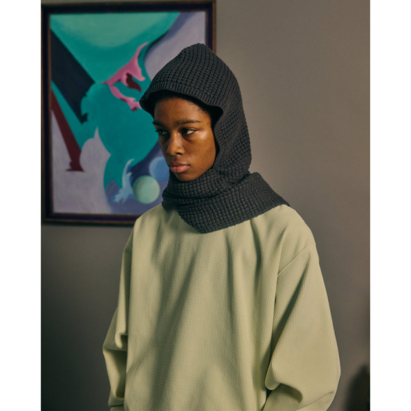 COMFORTABLE REASON /// Waﬄe Hood Scarf 06