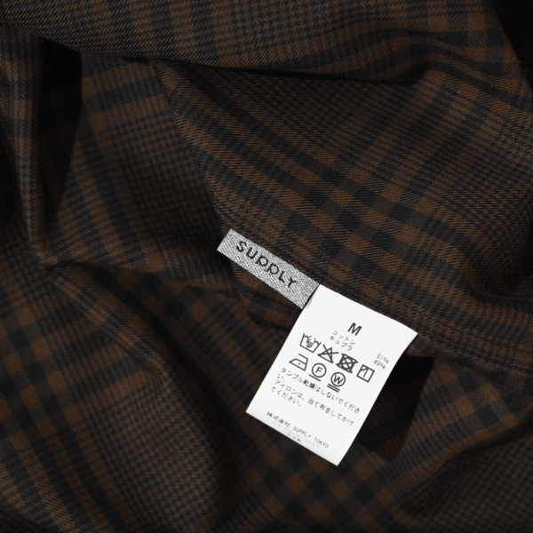 SUPPLY /// Daily Shirts Brown Glen Check 03