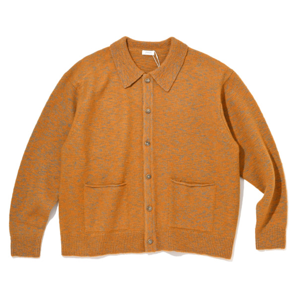 crepuscule /// M-G Polo Cardigan Gray/Mustard (crepuscule) | SUPPLY TOKYO online store