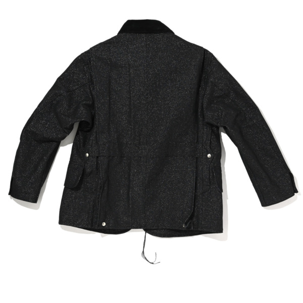 Midorikawa /// GLITTER CANVAS HUNTING JACKET Black 02