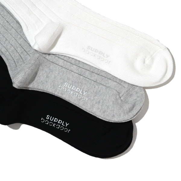 SUPPLY /// Cotton Rib Socks 03